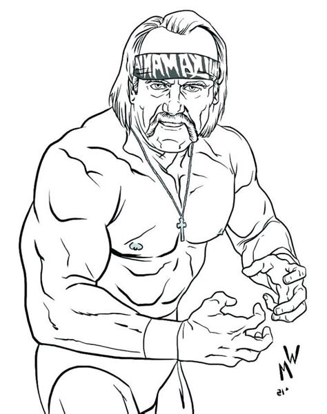 hulk hogan pages coloring pages