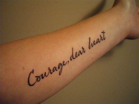 Shari Green On Courage Dear Heart Tattoo Courage
