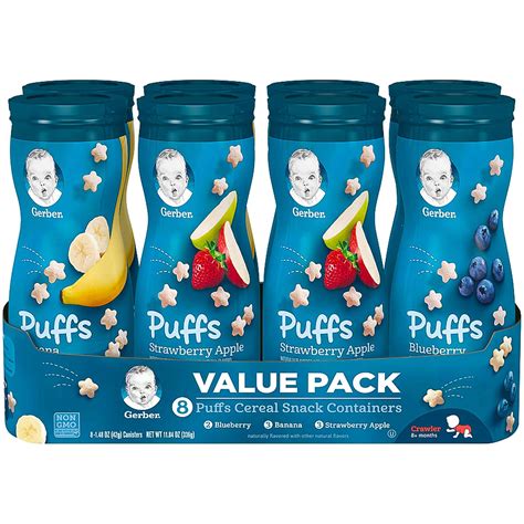 sam s club gerber graduates puffs variety pack 8 count only 10 48 become a coupon queen