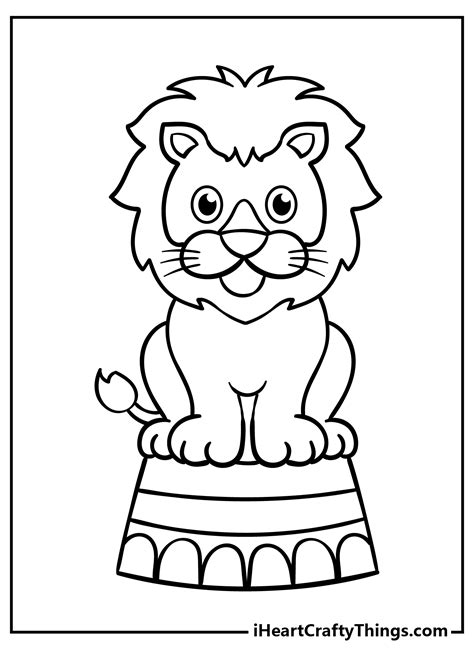 baby circus animals coloring pages