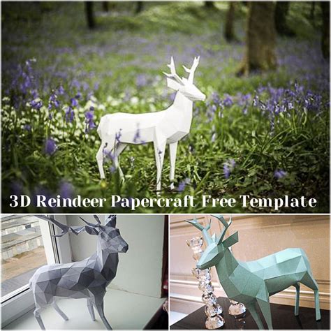 printable  reindeer template