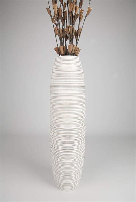 Leewadee Tall Floor Vase White In 2019 Tall Floor Vases
