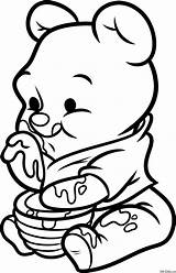 Colorear Pooh Winnie sketch template