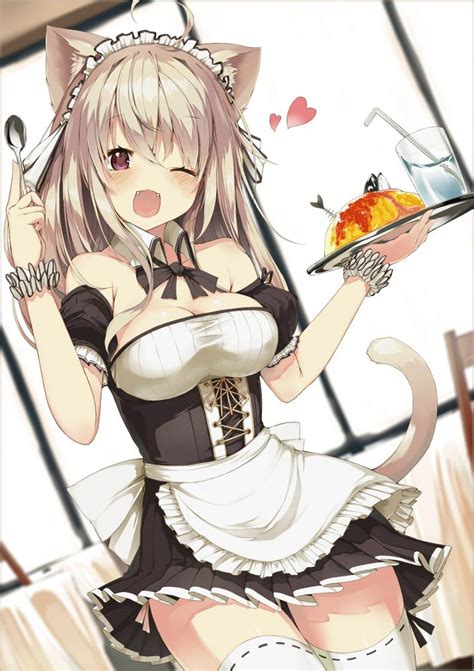 a catgirl is fine too maid in heaven pinterest catgirl anime and anime cat