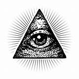 Illuminati Eye Vector Masonic Illustrations Clip sketch template