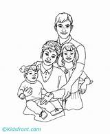 Coloring Family Pages Kids Printable sketch template