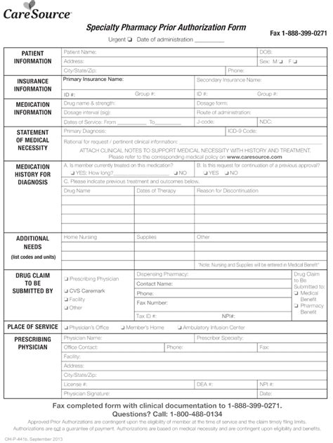 Caresource Prior Authorization Form Fill Out And Sign Printable Pdf
