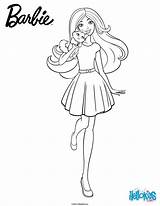 Barbie Coloring Pages Kitty Hellokids Her Color Disney Cuddly Print Printable Colouring Girl Cute Cartoon Drawing Kitten Girls Book Choose sketch template