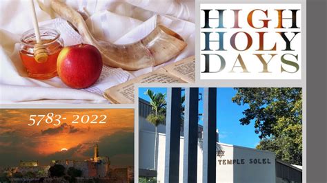 high holy days   temple solel