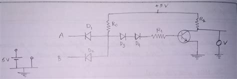 Digital Logic Working Of Nand Gate Using Diodes And Transistors