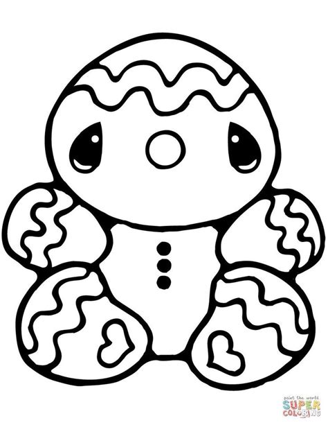 small printable coloring pages gingerbread man coloring page