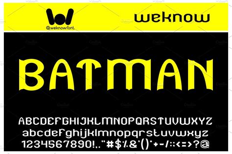 batman font creative market