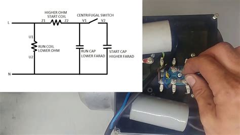 single phase motor wiring diagram  capacitor wiring diagram  single phase motor