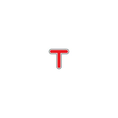 huruf t logo ikon konsep logo tebal perusahaan vektor logo berani
