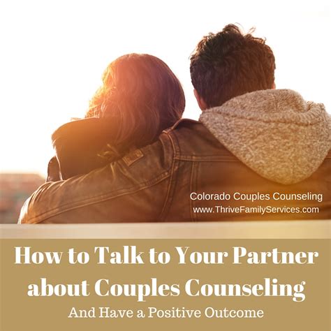 how to talk about couples therapy with your partner