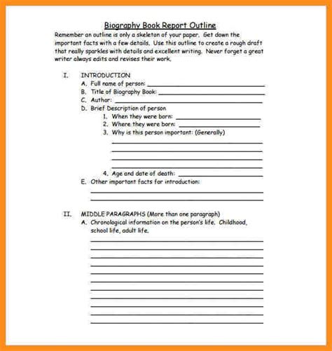 resume sample resume  biography book report template biography