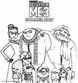 Despicable Coloring Pages Printable Minions Print Drawing Look Sheets Other Minion sketch template