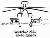 Apache Tocolor Helicopter sketch template