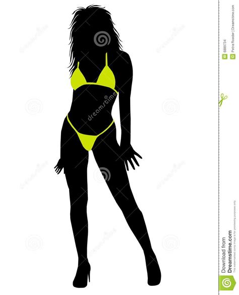 beach girl silhouette stock images image 6889734