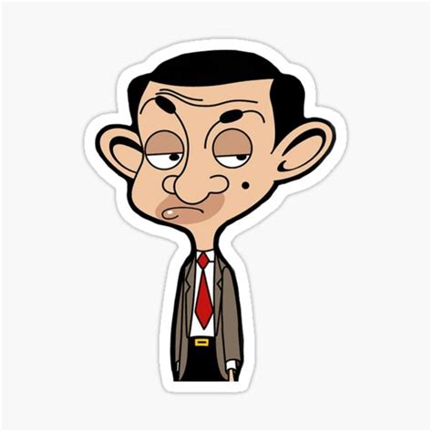 Mr Bean Cartoon Stickers Redbubble