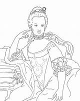 Marie Antoinette Ausmalbilder Malvorlagen Mißfeldt Disegni Zeichnung Digitale Witch Missfeldt sketch template