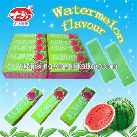 watermelon flavor europe stock chewing gum cg china europe price supplier food