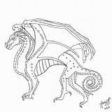 Wings Fire Coloring Pages Dragon Seawing Printable Mudwing Awesome Color Getcolorings Getdrawings Print Seawings Colorings sketch template