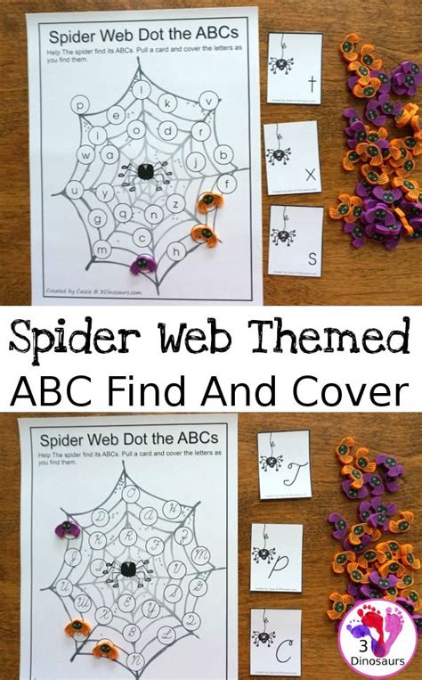 abc find  cover spider webs print cursive  find matchs