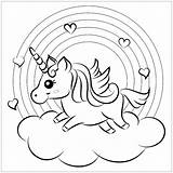 Einhorn Ausmalbild Archzine Regenbogen Unicorn Malvorlagen Malvorlage Wolke Herzen sketch template
