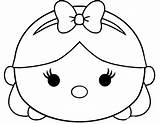 Tsum Disney Coloring Pages Cute Tsums Kawaii Para Coloringfolder Colorear Girl Dessin Kids Choose Board sketch template
