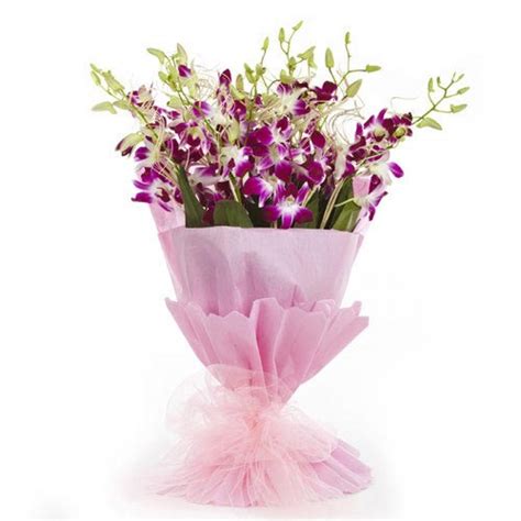 purple orchid bouquet buy gifts