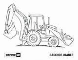 Coloring Pages Construction Backhoe Hoe Drawing Lego Cat Color Machinery Sketch Printable Print Getcolorings Vehicles Template sketch template