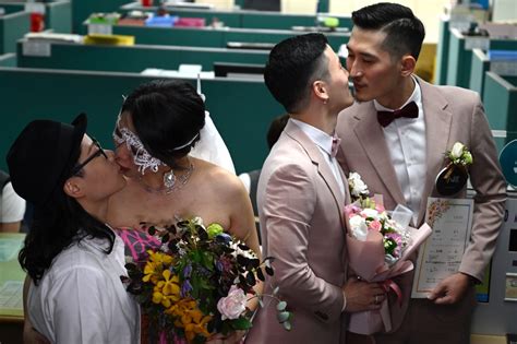 We Do Taiwanese Gay Newly Weds Urge Asia To Follow Suit