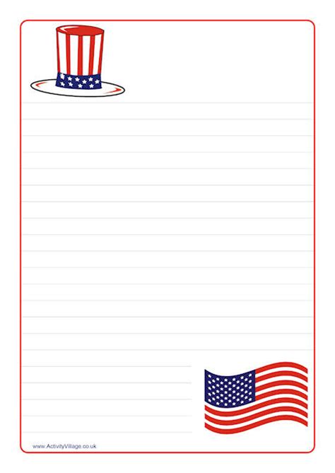 images  patriotic writing paper printable american flag