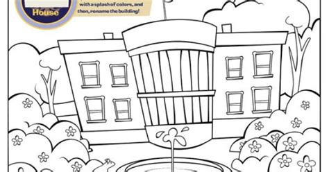 white house coloring page homeschool resources pinterest