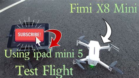 fimi  mini test flight   ipad mini  youtube