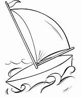 Mewarnai Sailboat Belajar Perahu Paud Sketsa Shapes Totoro Neighbor Sail Outlines Toddlers Coloringhome sketch template