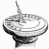 Sundial Clipart sketch template