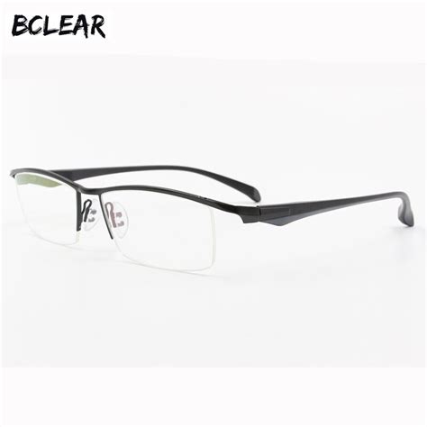 titanium alloy glasses frame men ultralight square myopia prescription