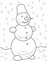 Schneemann Ausmalbilder Snowman Bałwan Supercoloring Zima Ausdrucken Kolorowanka Drukuj sketch template