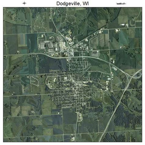 aerial photography map  dodgeville wi wisconsin