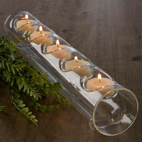 Glass Tube Tea Light Candle Holder Vase And Bowl Fillers Home Decor