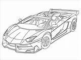 Lamborghini Coloring Veneno Pages Printable Logo sketch template