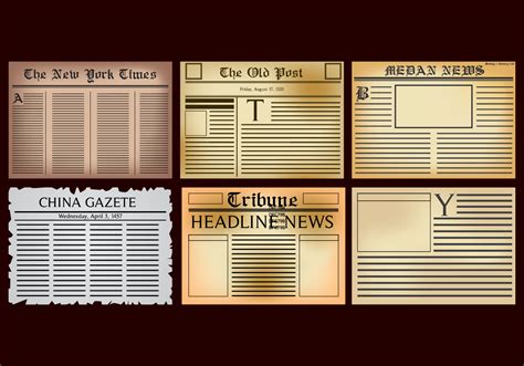 newspaper vector  vector art  vecteezy