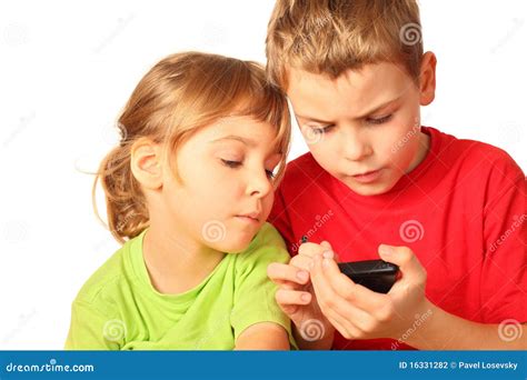 girl  boy search interesting  smartphone stock photography image