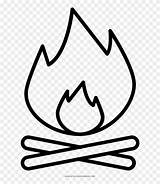 Campfire Fuoco Lagerfeuer Pinclipart sketch template