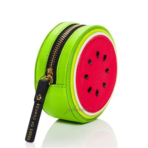 kate spade splash out saffiano leather watermelon coin