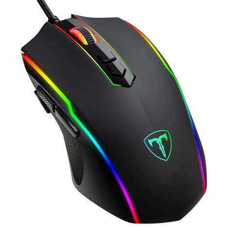 dareu wired gaming mouse  programmable buttons ergonomic rgb gaming vrogue