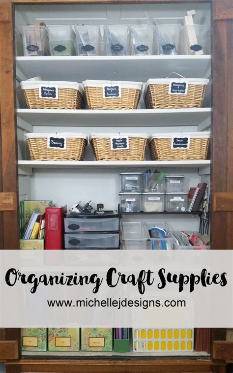organizing craft supplies withe    oriental trading