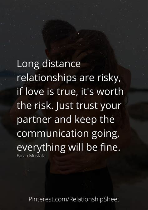 Long Distance Relationships Are Risky Distance Love Quotes Long
